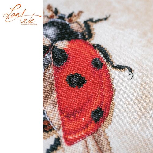 Lanarte Lanarte Borduurpakket Coccinella septempunctata Lanarte Lanarte Borduurpakket Coccinella septempunctata