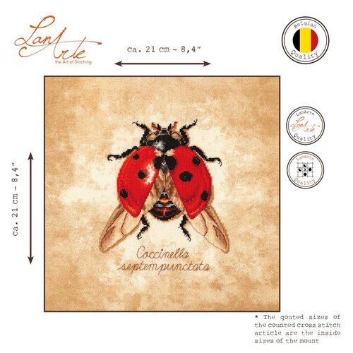 Lanarte Lanarte Borduurpakket Coccinella septempunctata Lanarte Lanarte Borduurpakket Coccinella septempunctata