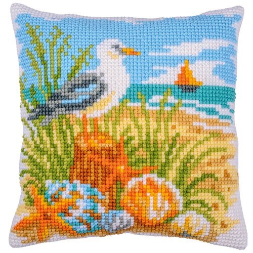 Vervaco Vervaco borduur kussen Ocean Breeze 40 x 40 cm