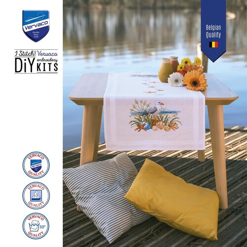 Vervaco Vervaco Tafelloper Ocean breeze 40 x 100 cm
