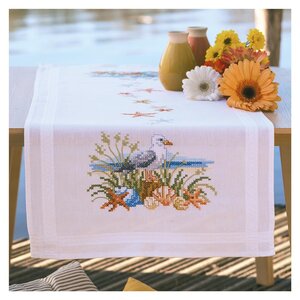 Vervaco Vervaco Tafelloper Ocean breeze 40 x 100 cm
