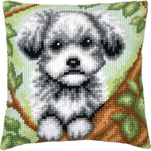 Vervaco Vervaco borduur kussen Hond 40 x 40 cm