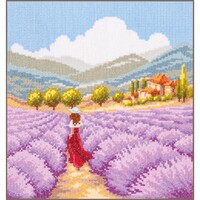 Vervaco borduurpakket Provence lavendellandschap