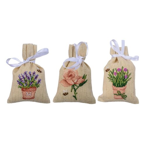 Vervaco Vervaco Kruidenzakjes Bloemen 3 stuks PN-0201687
