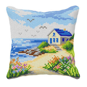 Orchidea Borduur kussen Seashore 40 x 40 cm