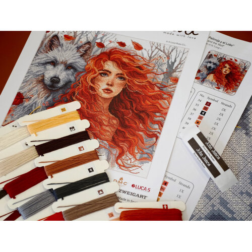 AVA Stitch Ava Stitch Borduurpakket The Ginger Girl and the Wolf