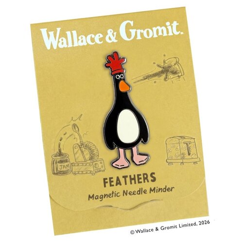 Bothy Threads Needle Minder Wallace & Gromit Feathers Bothy Threads Needle Minder Wallace & Gromit Feathers