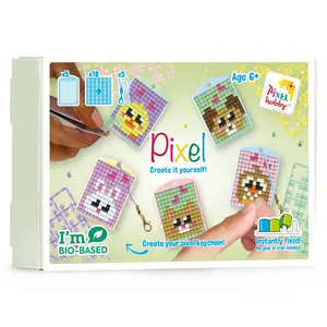 PixelHobby Pixel Sleutelhanger Box Kawaii Huisdieren