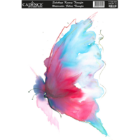 Cadence Textiel Transfer Aquarel Vlinder