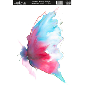 Cadence Cadence Textiel Transfer Aquarel Vlinder Cadence Cadence Textiel Transfer Aquarel Vlinder