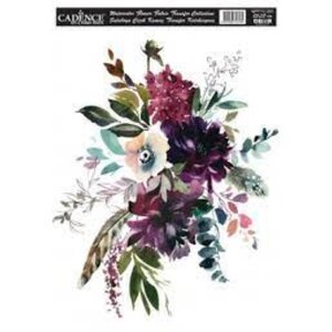 Cadence Cadence Textiel Transfer Aquarel Bloemen Cadence Cadence Textiel Transfer Aquarel Bloemen
