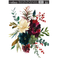 Cadence Textiel Transfer Aquarel Bloemen 0003