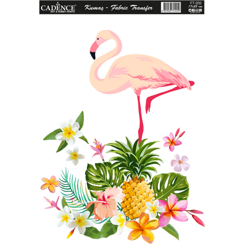 Cadence Cadence Textiel Transfer Flamingo Cadence Cadence Textiel Transfer Flamingo
