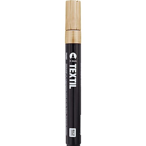 Rico Design Textielstift Goud 3 mm