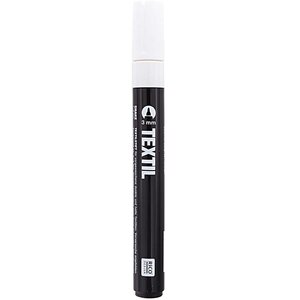 Rico Design Textielstift Wit 3 mm