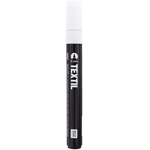 Rico Design Textielstift Wit 3 mm