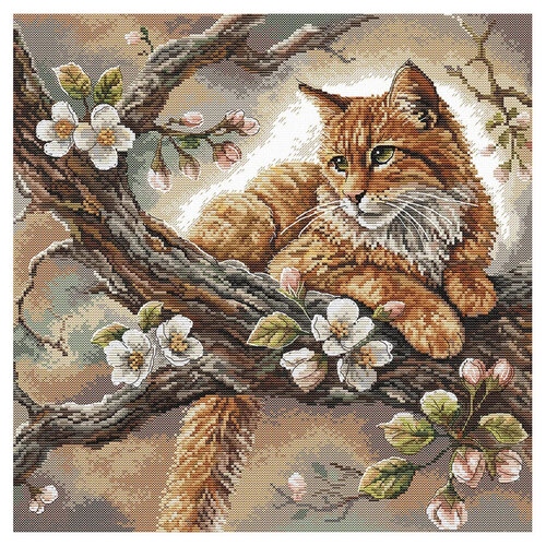 AVA Stitch Ava Stitch Borduurpakket The Cat on the Apple Tree