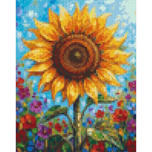 PixelHobby Pixelhobby Patroon 5890 Kleurrijke Zonnebloem