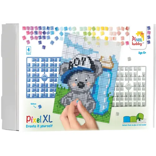 PixelHobby Pixelhobby XL geschenkset 4 platen Geboorte Jongen