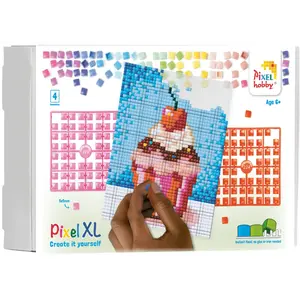 PixelHobby Pixelhobby XL Geschenkset 4 platen Cupcake 28009