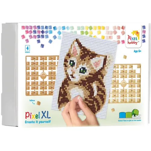PixelHobby Pixelhobby XL Geschenkset 4 platen Baby Kitten PixelHobby Pixelhobby XL Geschenkset 4 platen Baby Kitten