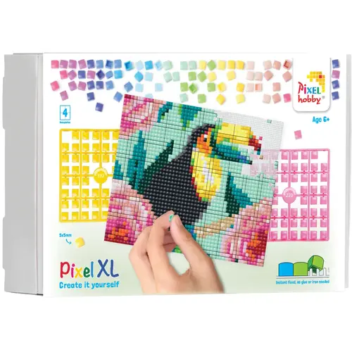 PixelHobby Pixelhobby XL Geschenkset 4 platen Toekan 28014