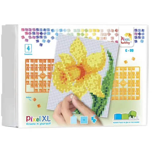 PixelHobby Pixelhobby XL Geschenkset 4 platen Narcis 28018 PixelHobby Pixelhobby XL Geschenkset 4 platen Narcis 28018