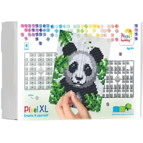 PixelHobby Pixelhobby XL Geschenkverpakking 4 basisplaten Panda 28029 PixelHobby Pixelhobby XL Geschenkverpakking 4 basisplaten Panda 28029
