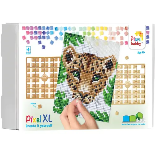 PixelHobby Pixelhobby XL Geschenkset 4 platen Luipaard 28030 PixelHobby Pixelhobby XL Geschenkset 4 platen Luipaard 28030
