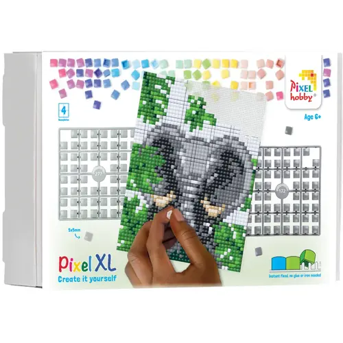 PixelHobby Pixelhobby XL Geschenkset 4 platen Olifant 28032