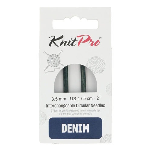 Knitpro Knitpro Denim mini 5 cm verwisselbare breinaalden