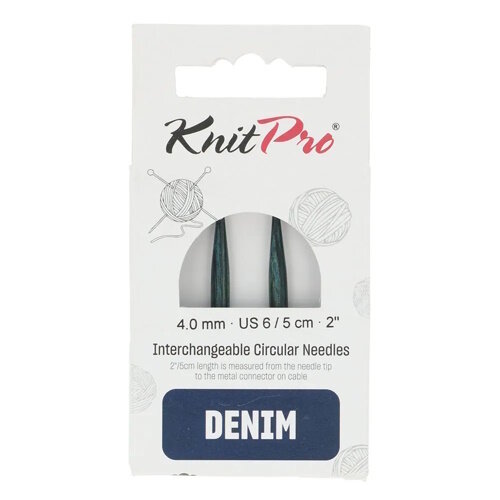 Knitpro Knitpro Denim mini 5 cm verwisselbare breinaalden