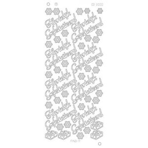 Card Deco Stickervel Hartelijk Gefeliciteerd