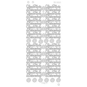 Card Deco Stickervel Van Harte Beterschap Platinum Card Deco Stickervel Van Harte Beterschap Platinum