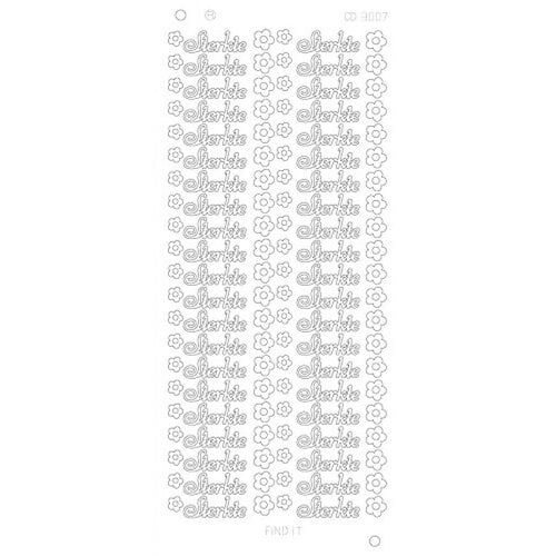Card Deco Stickervel Sterkte platinum Card Deco Stickervel Sterkte platinum