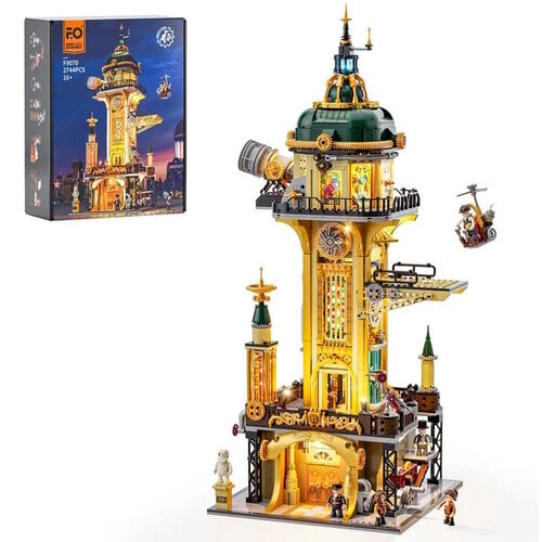 Lumibricks Lumibricks Steampunk Watch Tower 3D Modelbouw Lumibricks Lumibricks Steampunk Watch Tower 3D Modelbouw