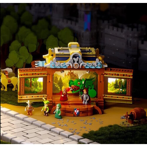 Lumibricks Lumibricks Medieval Troupe Carriage 3D Bouwpakket Lumibricks Lumibricks Medieval Troupe Carriage 3D Bouwpakket