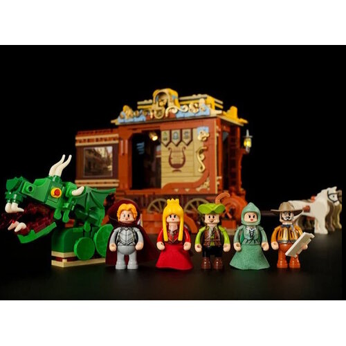 Lumibricks Lumibricks Medieval Troupe Carriage 3D Bouwpakket Lumibricks Lumibricks Medieval Troupe Carriage 3D Bouwpakket