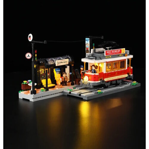 Lumibricks Lumibricks Heritage Tram and Station 3D Bouwpakket Lumibricks Lumibricks Heritage Tram and Station 3D Bouwpakket