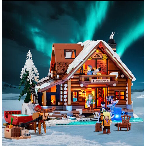 Lumibricks Lumibricks Aurora Cabin 3D Bouwpakket Lumibricks Lumibricks Aurora Cabin 3D Bouwpakket