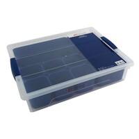 Kunststof Opbergbox met 11 uitneembare bakken 36.5 x 29 x 8 cm