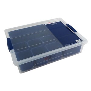 Restyle Kunststof Opbergbox  met 11 uitneembare bakken 36.5 x 29 x 8 cm