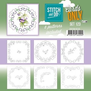 Hobbydots Stitch and Do Cards Only nr 123 Bloemen Hobbydots Stitch and Do Cards Only nr 123 Bloemen