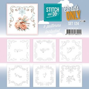 Hobbydots Stitch and Do Cards Only nr 124 Bloemen en Libelle Hobbydots Stitch and Do Cards Only nr 124 Bloemen en Libelle