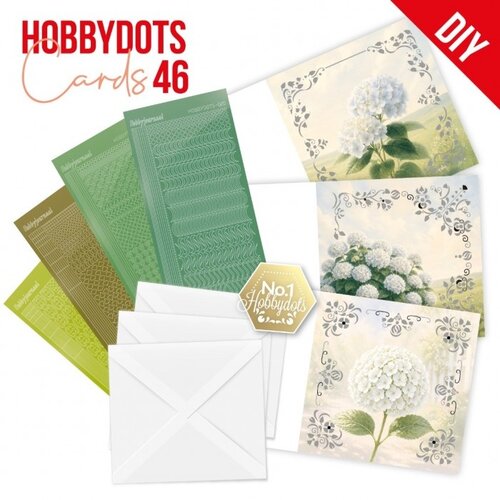 Hobbydots Hobbydots Cards 46 White Hydrangea