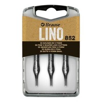 Lino gutsen 3 stuks met fijne V guts nr 852