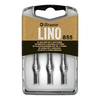 Lino gutsen 3 stuks met fijne U guts nr 855