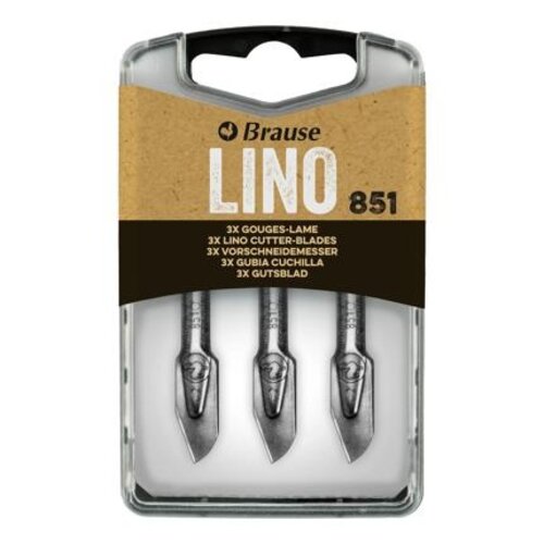 Lino gutsen 3 stuks met guts messen nr 851