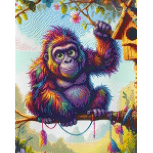 PixelHobby Pixelhobby Patroon 5895 Gorilla in een Boom