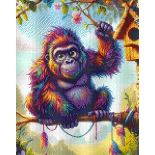 PixelHobby Pixelhobby Patroon 5895 Gorilla in een Boom